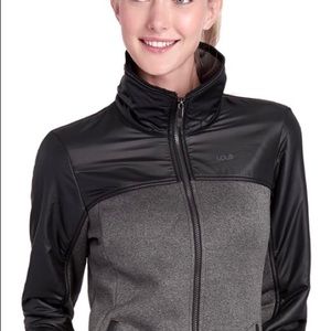 Lole Snug 2 Cardigan fleece Jacket Black Small EUC